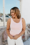 All In One Reversible Tank In Pink - Reg & Curvy