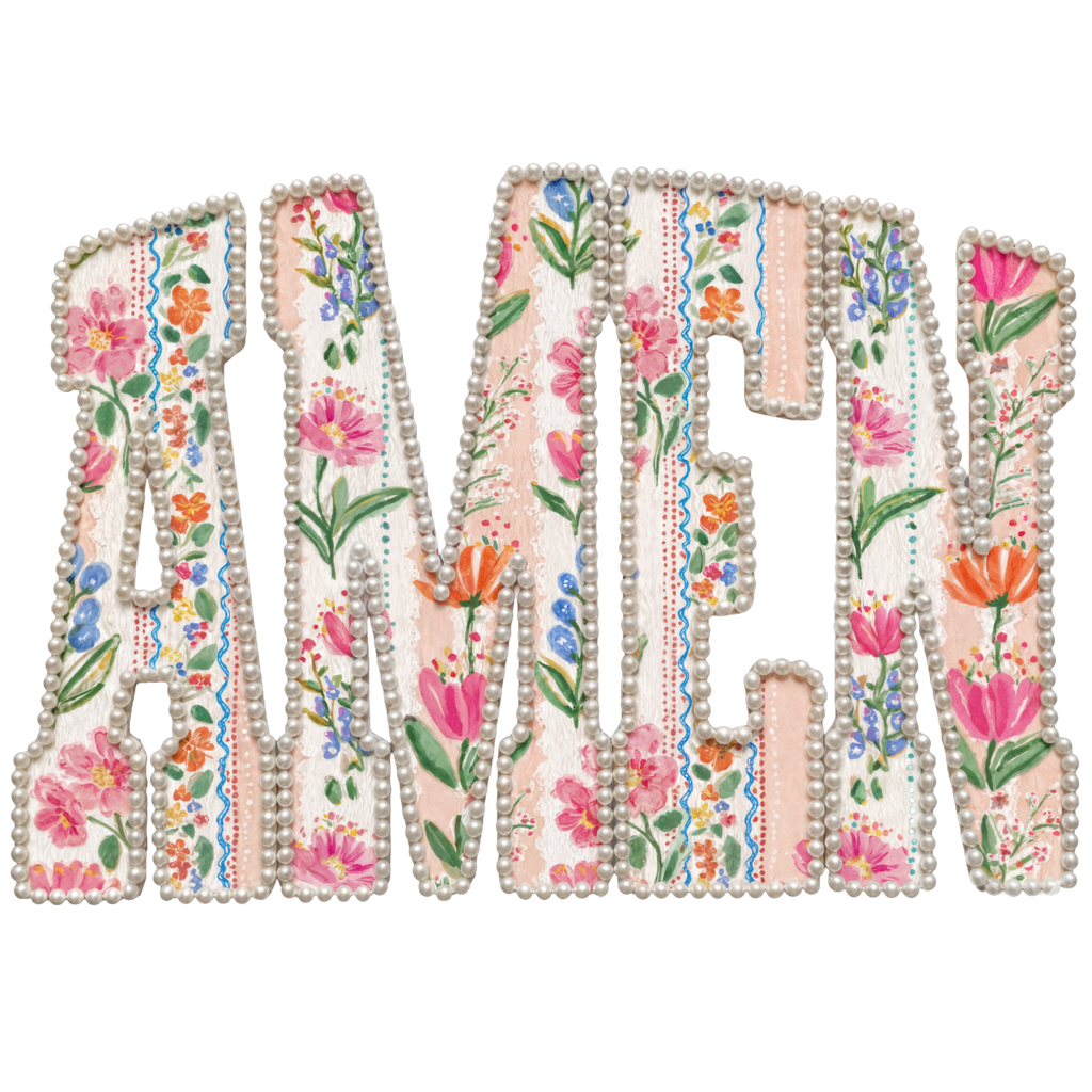 Amen and Pearls Graphic Pullover - FINAL SALE