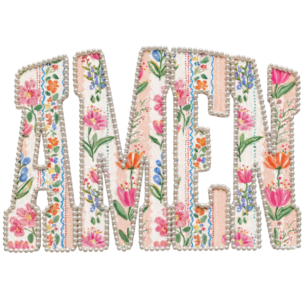 Amen and Pearls Graphic Pullover - FINAL SALE
