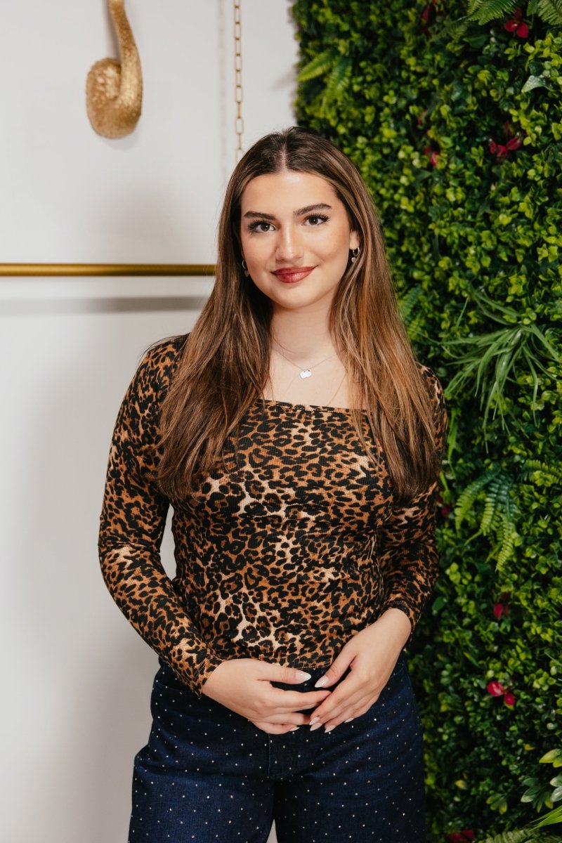 Back To Basics Top In Leopard - Reg & Curvy