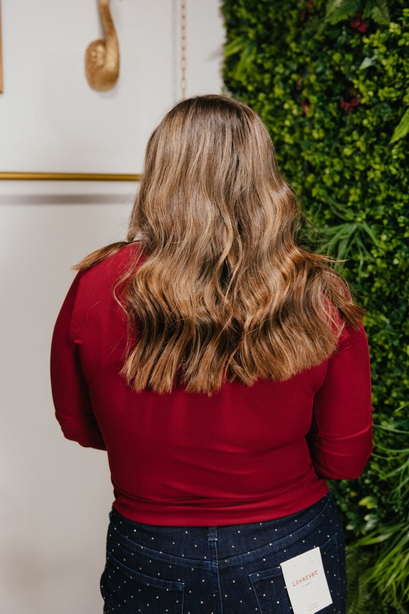 Back To Basics Top In Maroon - Reg & Curvy