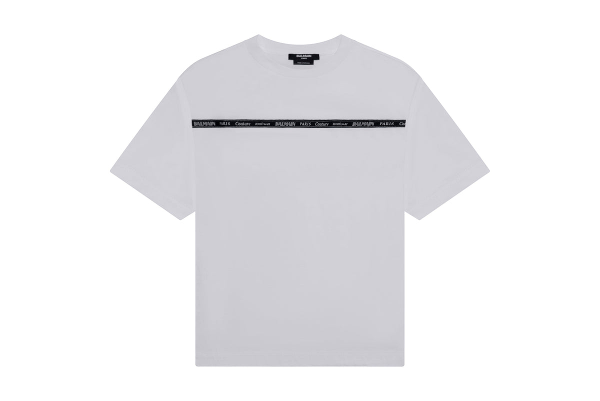 BALMAIN Logo Band Tee S/S Kids Apparel