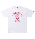 Bape ABC Camo College Tee White/Pink
