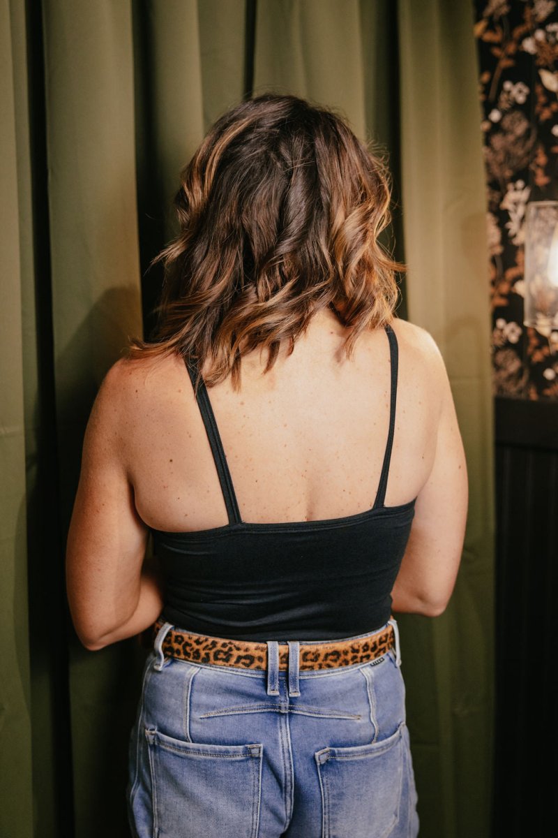 Bare Minimum Brami Tank In Black - Reg & Curvy