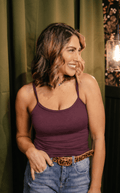 Bare Minimum Brami Tank In Fig - Reg & Curvy