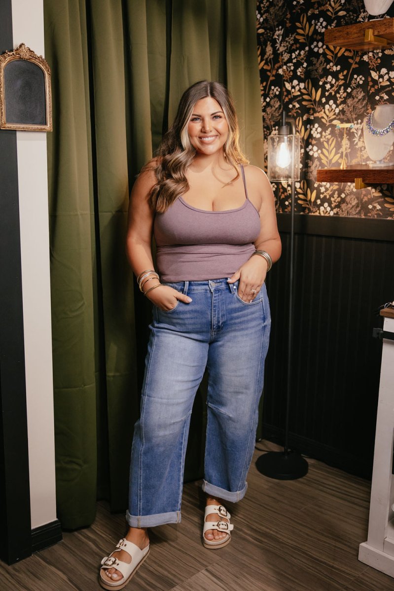 Bare Minimum Brami Tank In Jam Jewel - Reg & Curvy