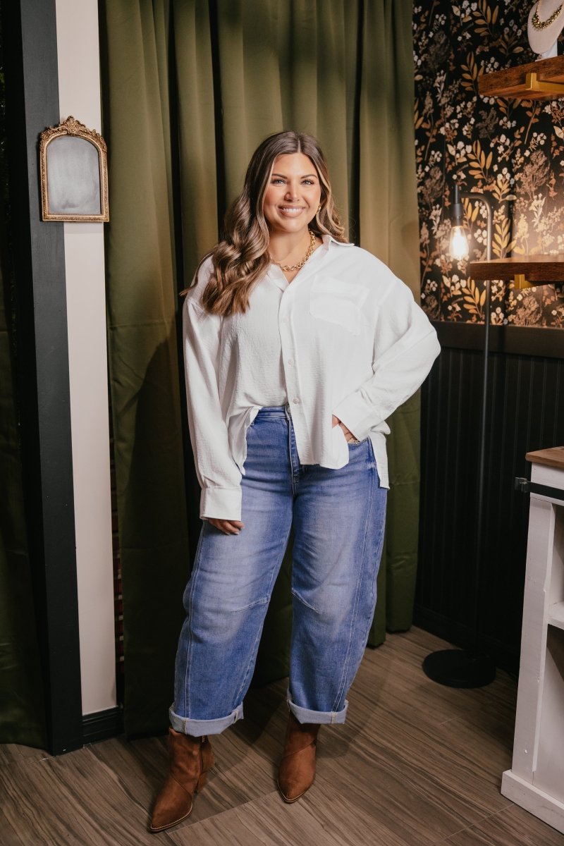 Barefoot Button Down Top