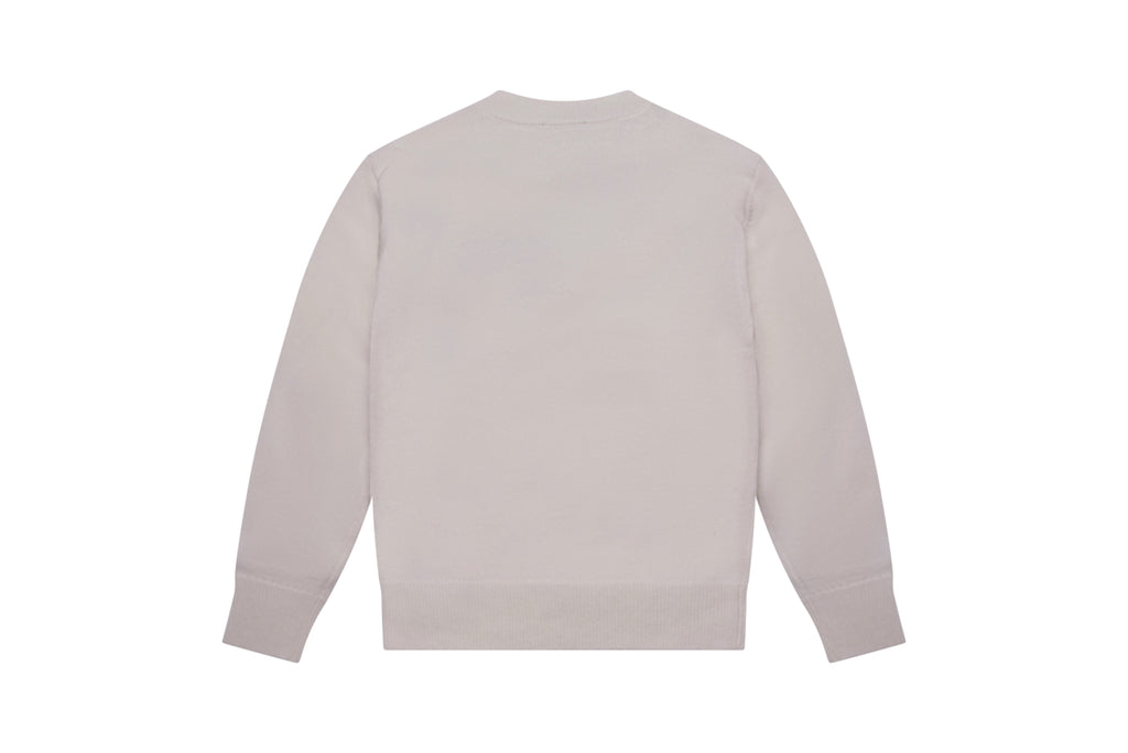BALMAIN Logo Embroidered Knit Sweater Kids Apparel