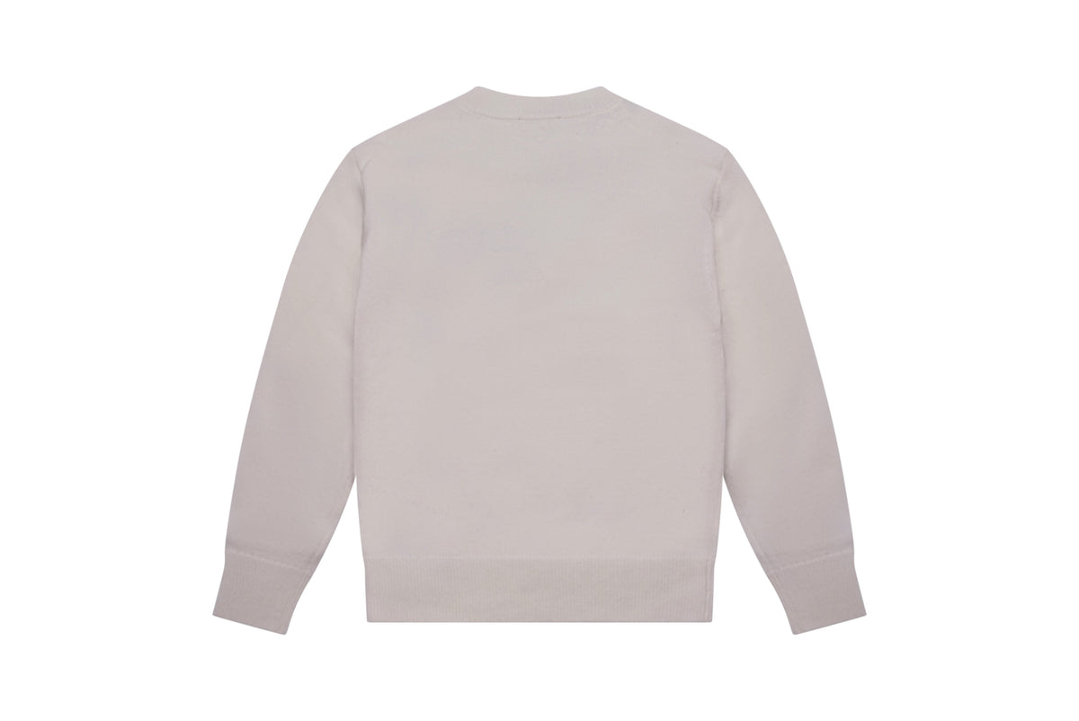 BALMAIN Logo Embroidered Knit Sweater Kids Apparel