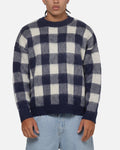 Carre Ombre Knitted Jumper Navy Plaid