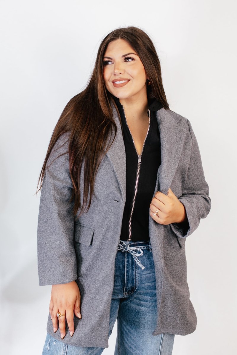 BLACK FRIDAY DEAL: Timeless Tailored Coat In Grey