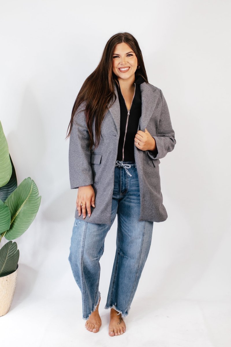 BLACK FRIDAY DEAL: Timeless Tailored Coat In Grey