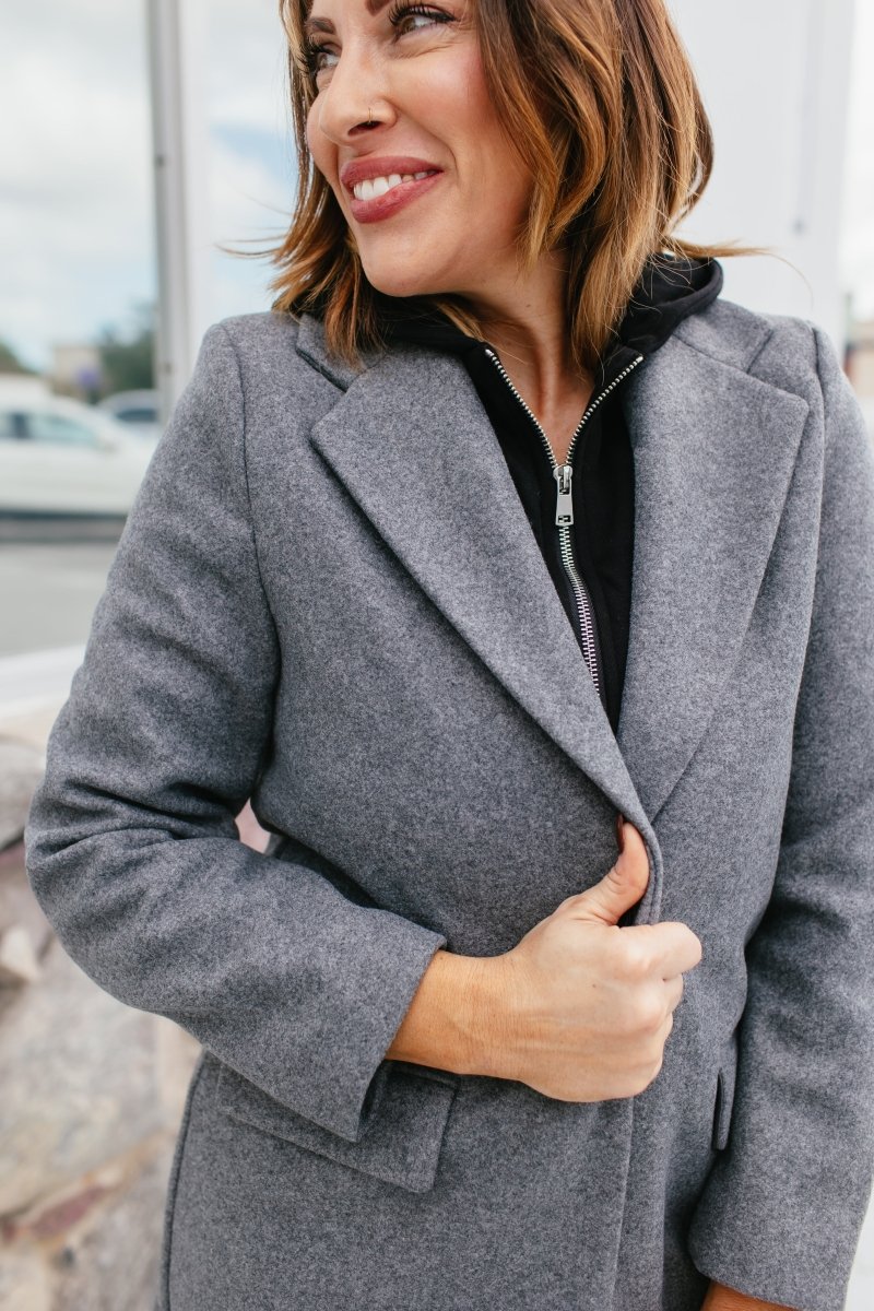 BLACK FRIDAY DEAL: Timeless Tailored Coat In Grey