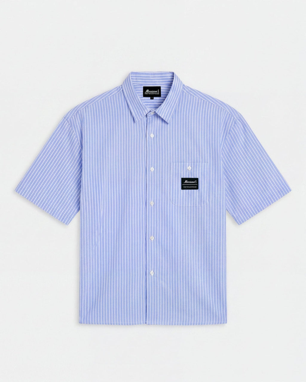 Blue and White Worker Shirt