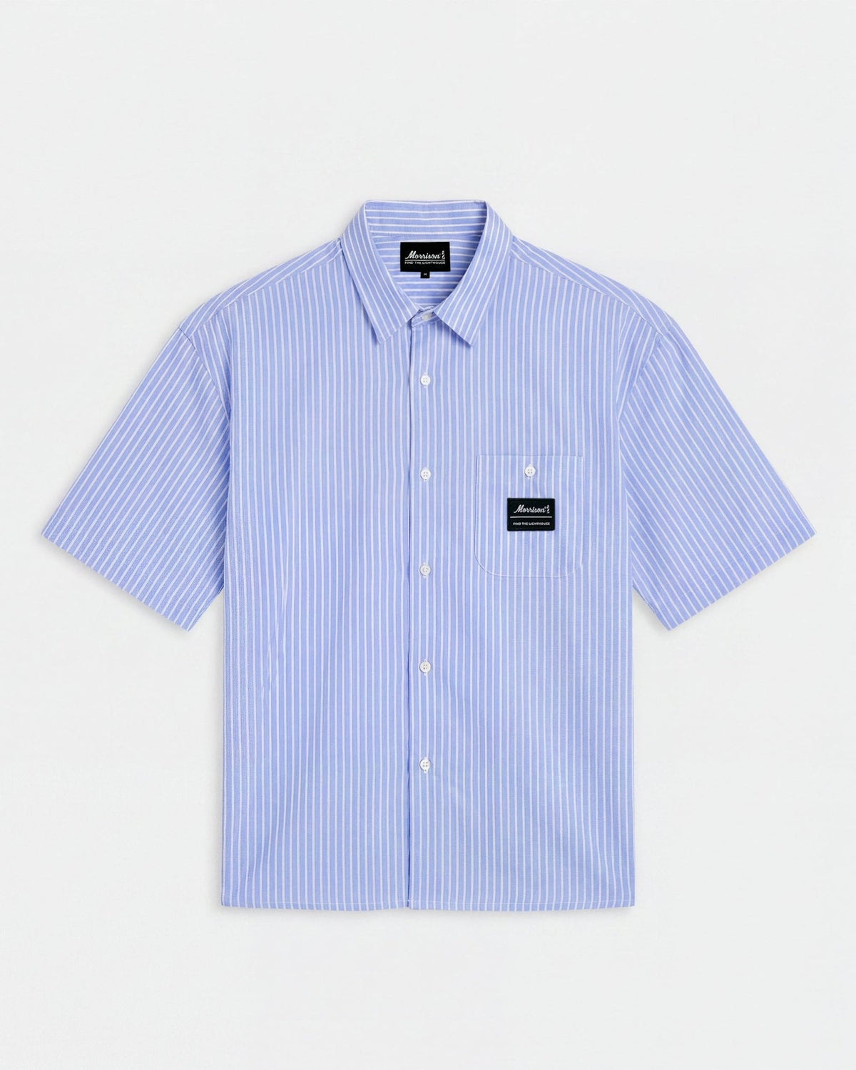 Blue and White Worker Shirt