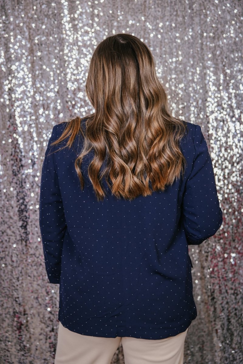 Boardroom Babe Blazer In Midnight Blue - Reg & Curvy