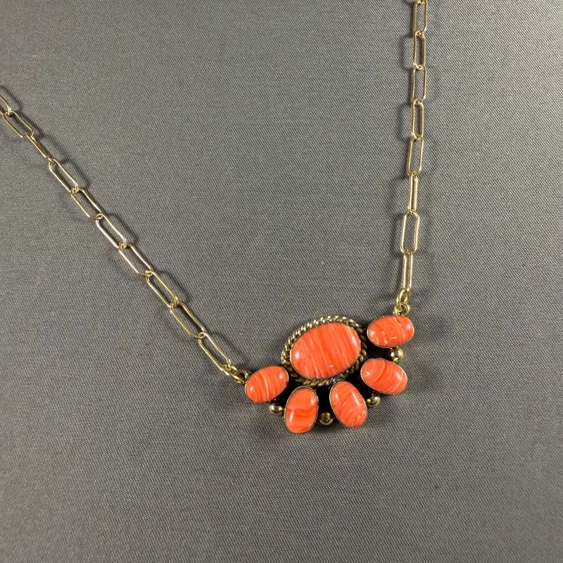 Boho Sol: Coral Crush Statement Necklace