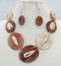 Boldly Beautiful Necklace Set in Brown