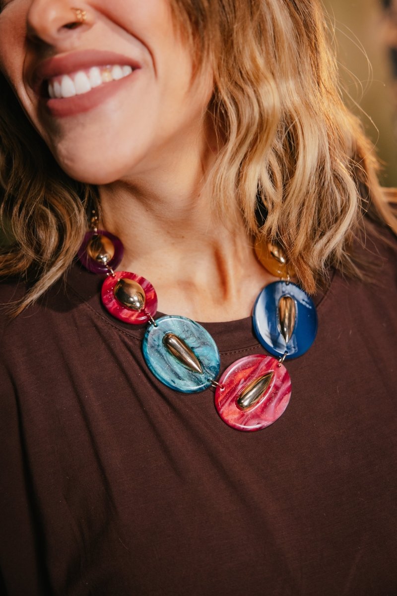 Boldly Beautiful Necklace Set in Multi