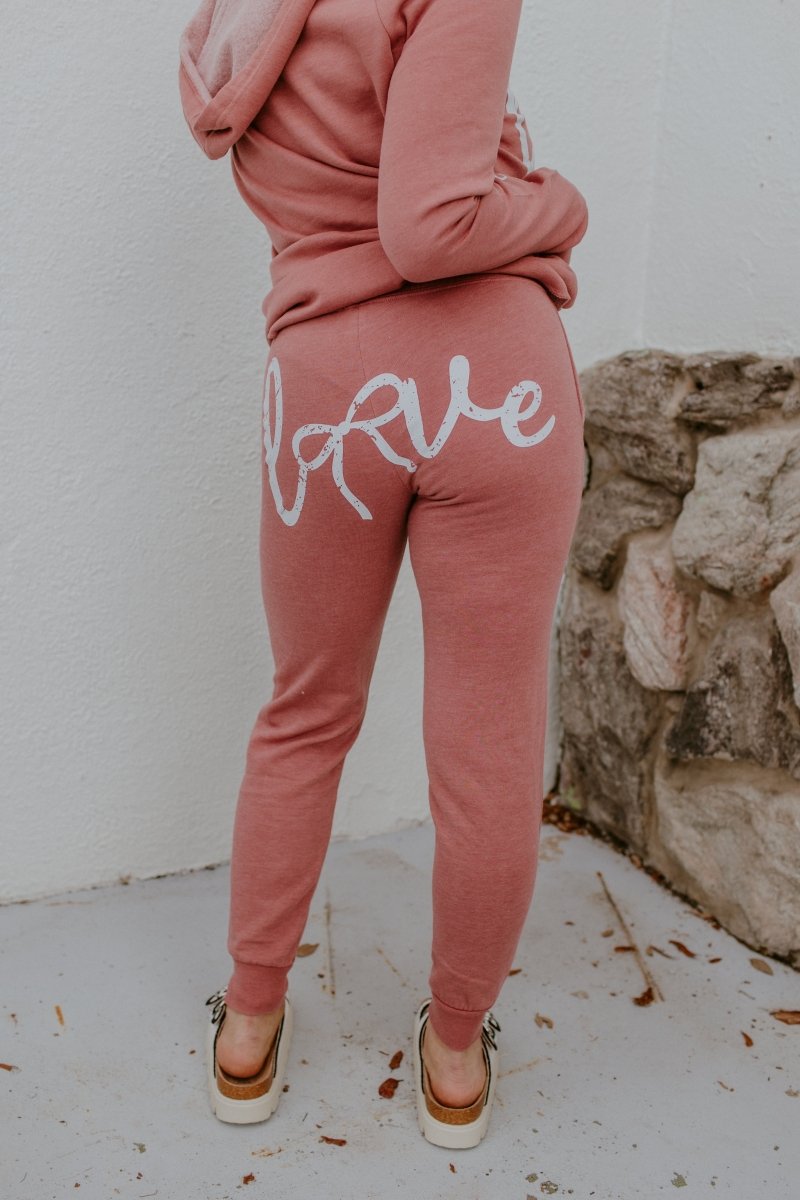 Bow Love Graphic Sweatpants - FINAL SALE