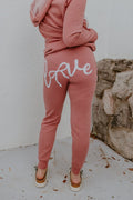 Bow Love Graphic Sweatpants - FINAL SALE