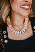 Bright Side Necklace In Blushing Pearl
