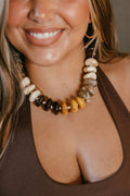 Bright Side Necklace In Mocha Mist