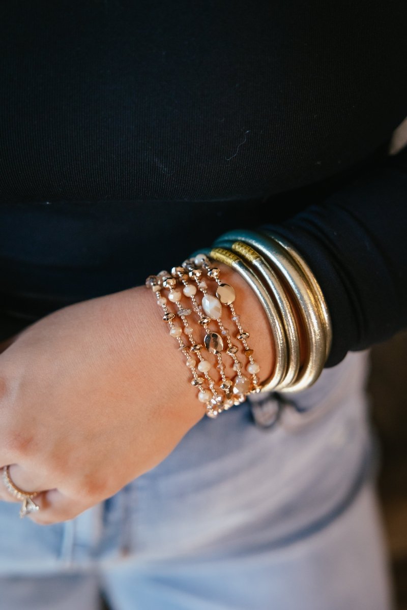 Brunch Babe Bracelets In Champagne