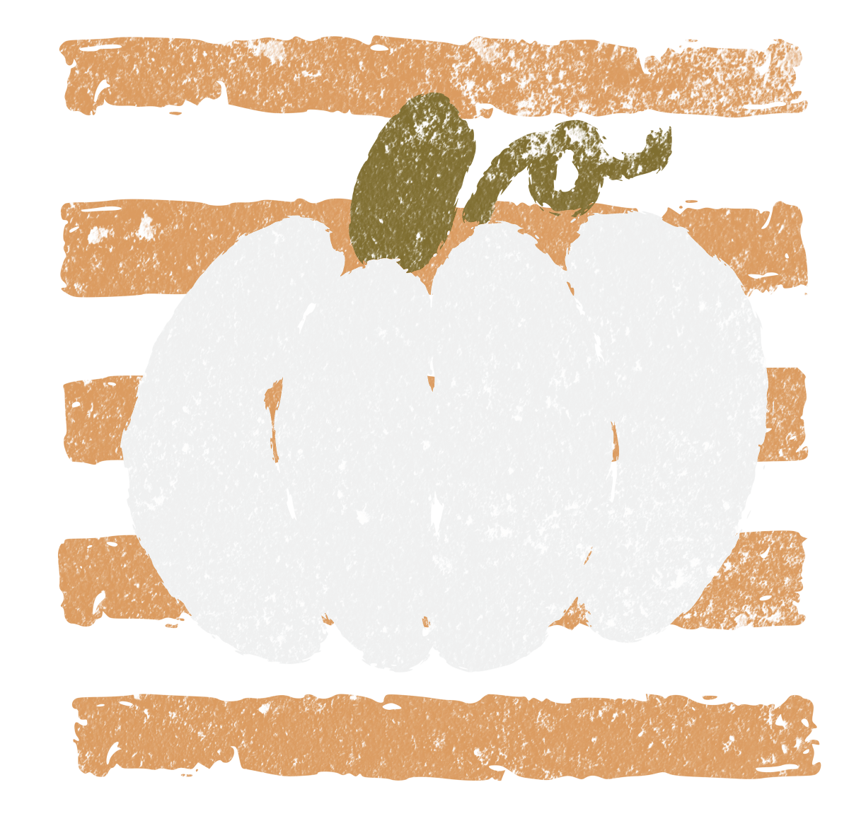 Brushed Pumpkin Graphic Long Sleeve Tee - FINAL SALE