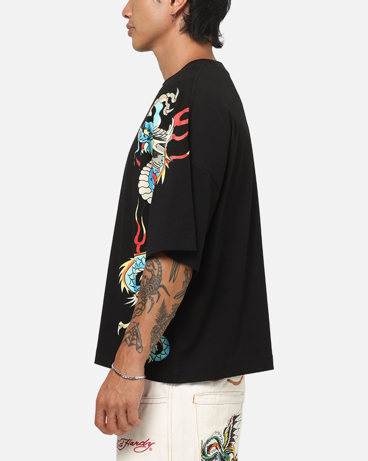 Ed Hardy Fireborn T-Shirt Black