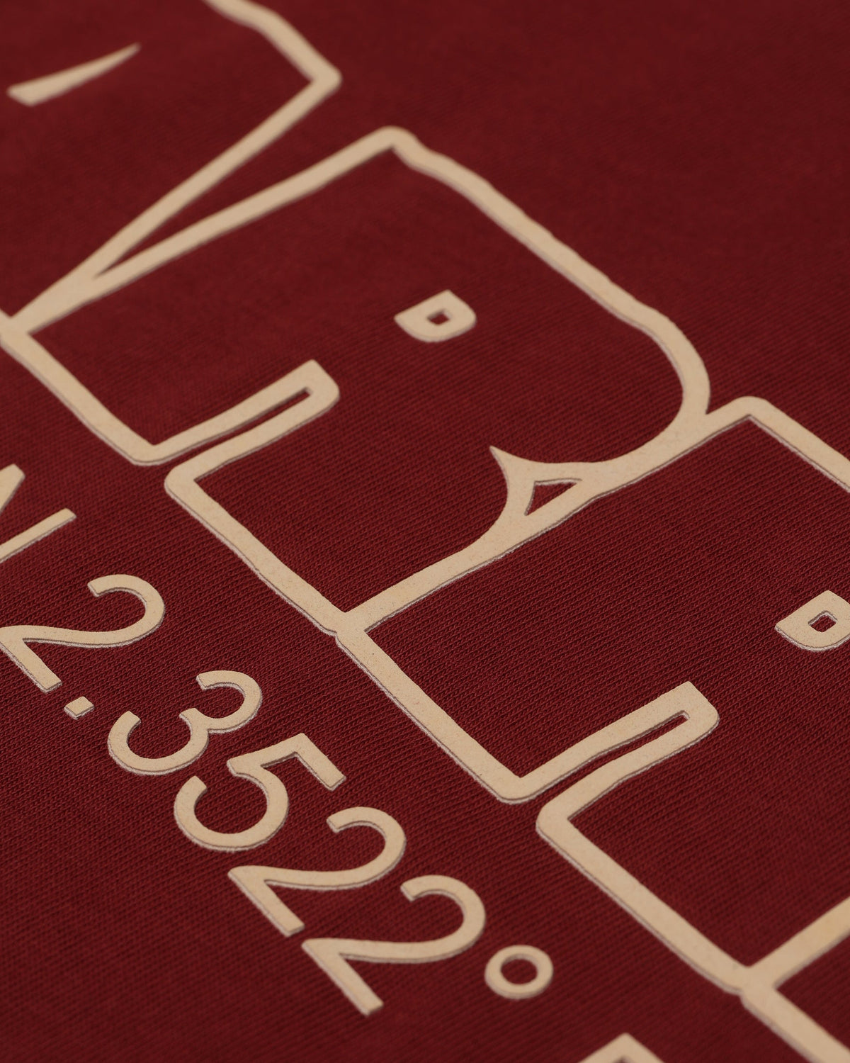 Carre Coordinates T-Shirt Maroon