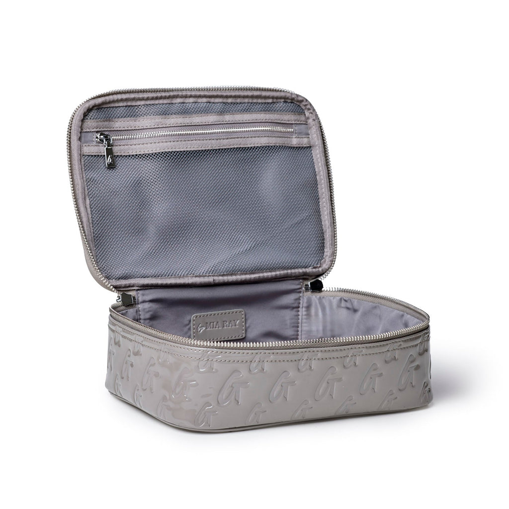 MONOGRAM TOILETRY SET - MIRROR GRAY