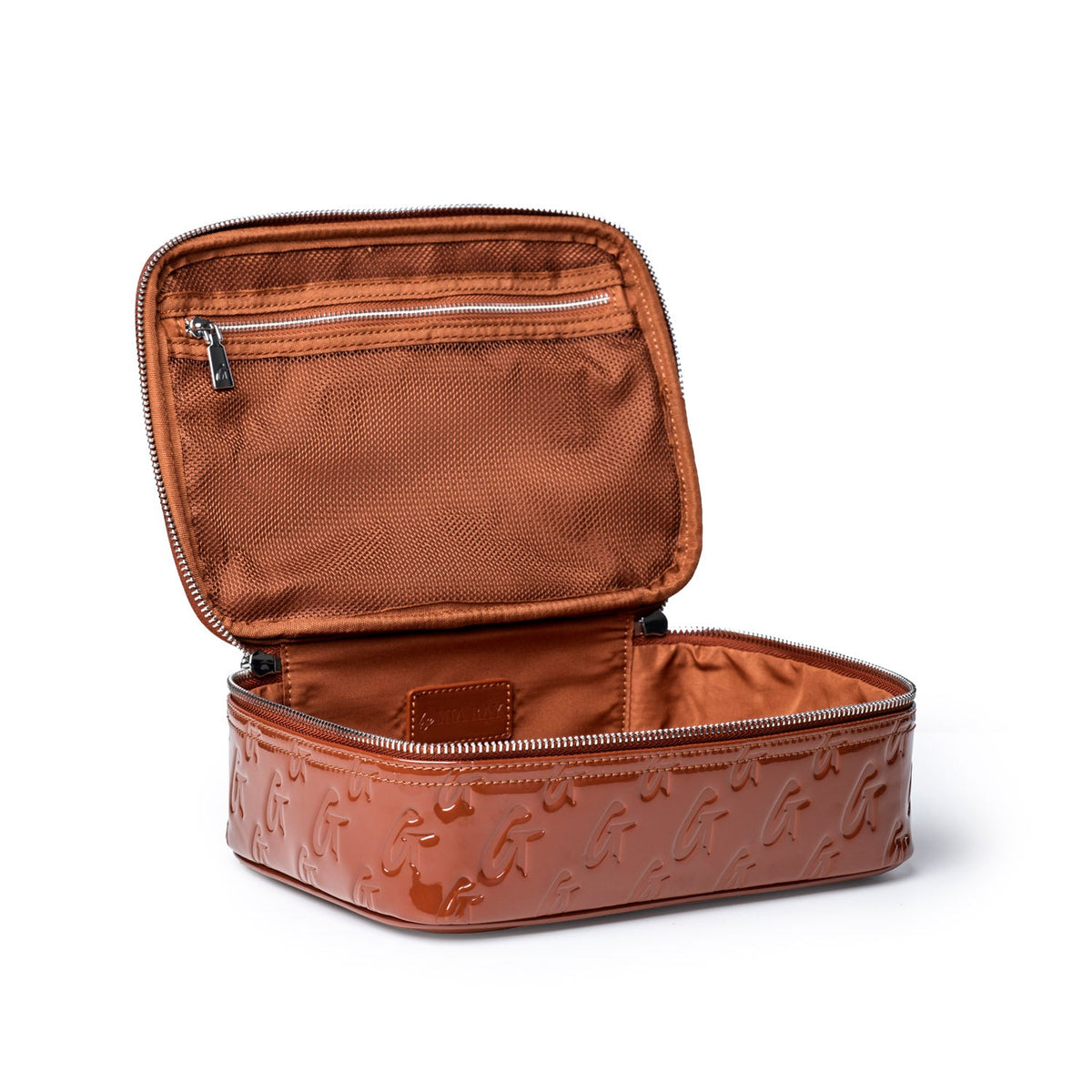 MONOGRAM TOILETRY SET - MIRROR BROWN
