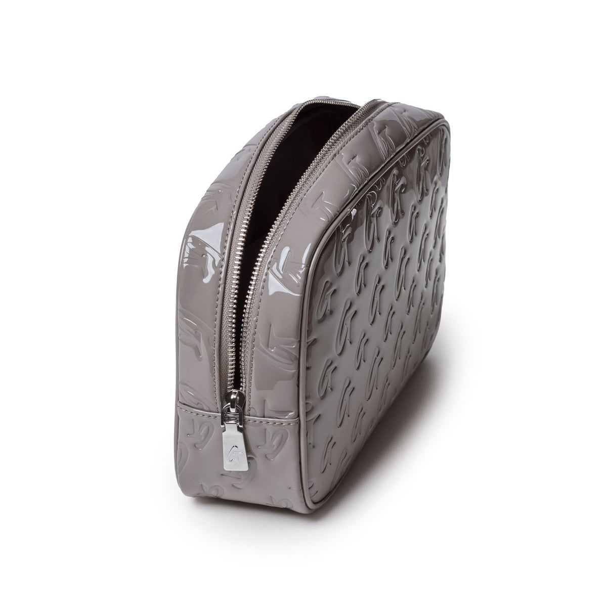 SMALL MONOGRAM TOILETRY BAG - MIRROR GRAY