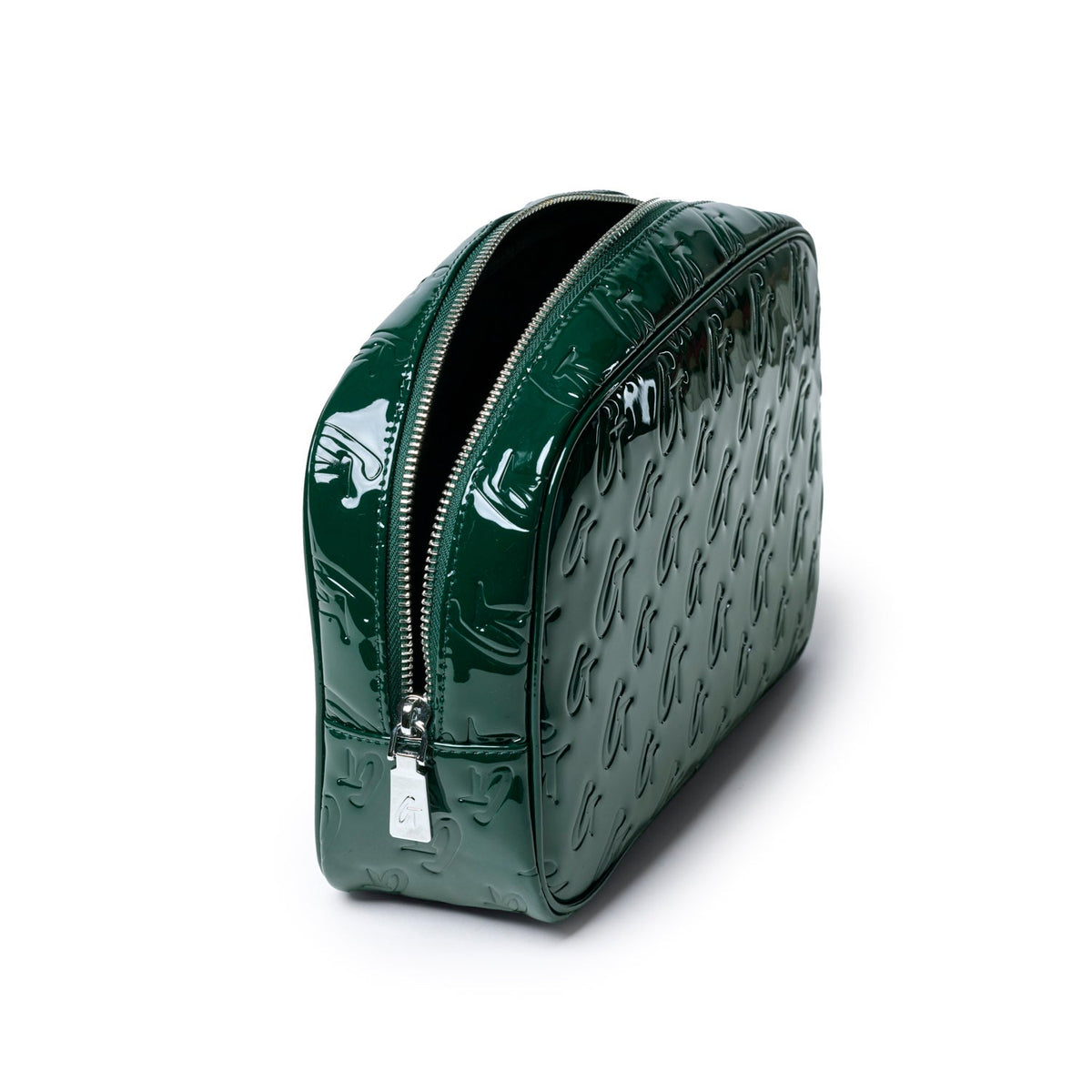 SMALL MONOGRAM TOILETRY BAG - MIRROR GREEN