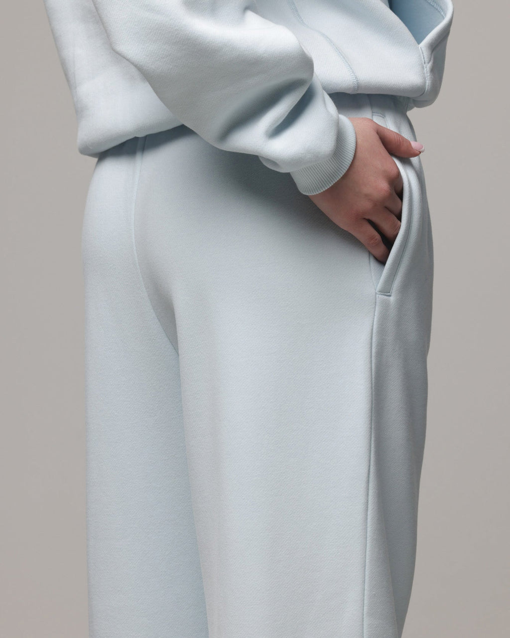 American Thrift Women's Straight Leg Trackpants Light Blue