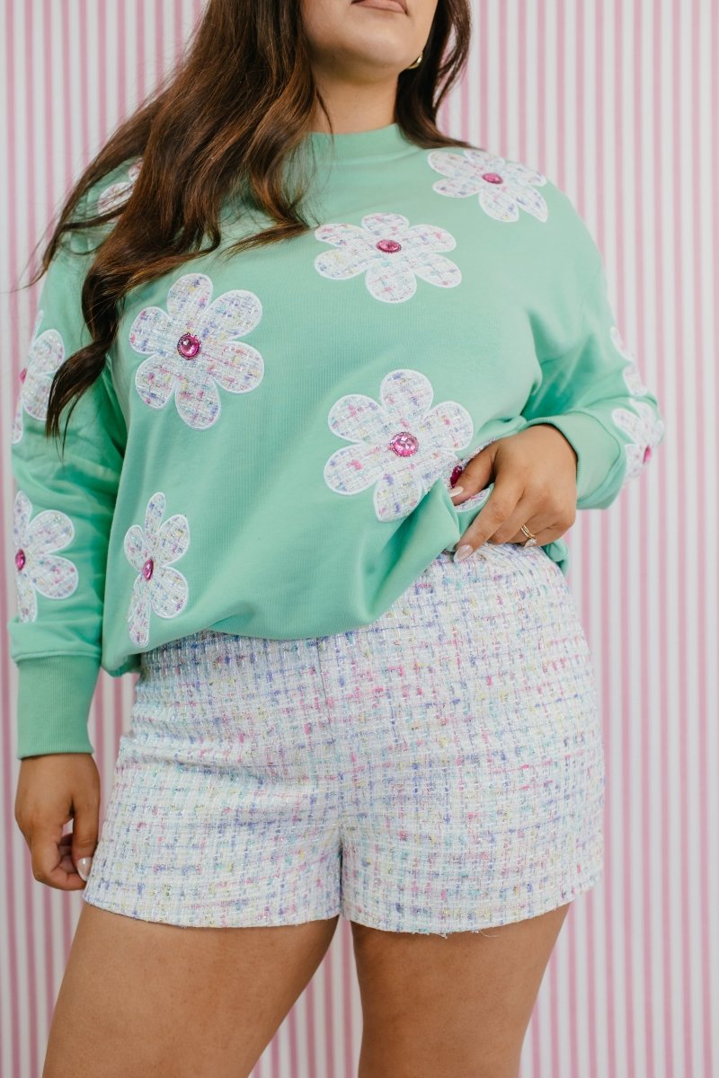 Candy Confetti Tweed Shorts