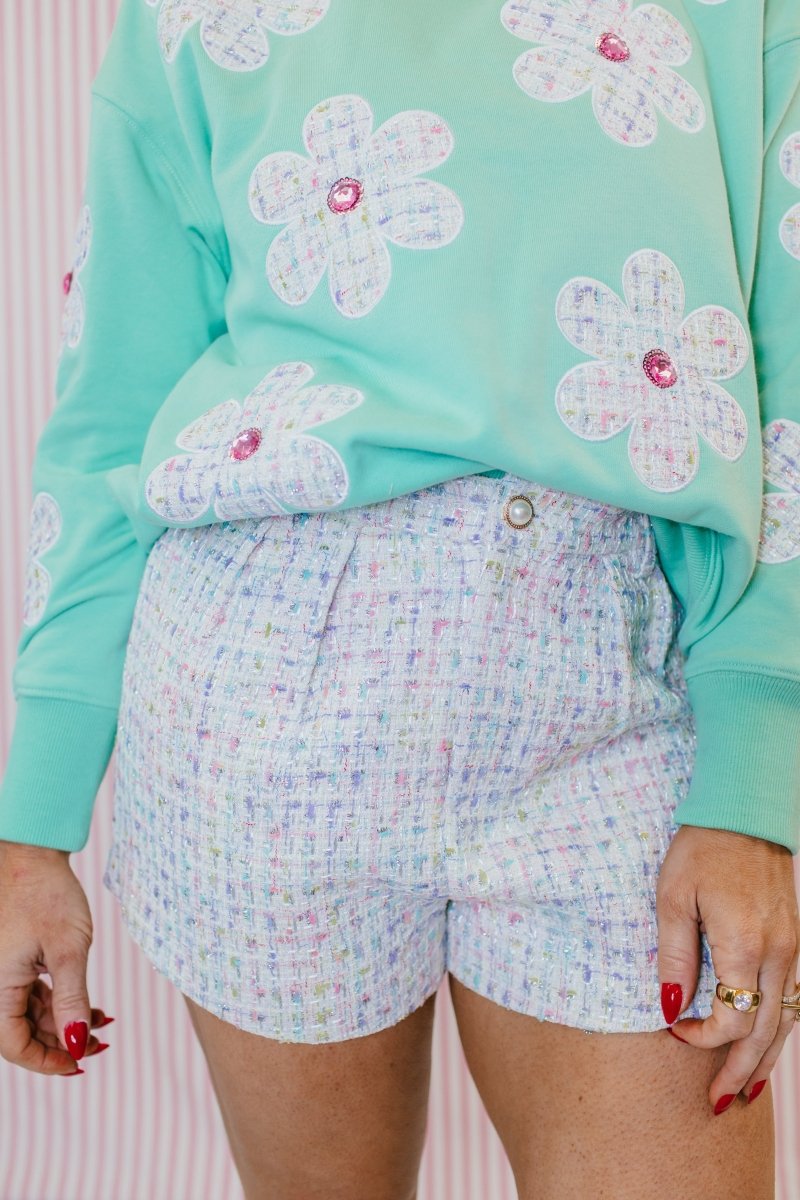 Candy Confetti Tweed Shorts