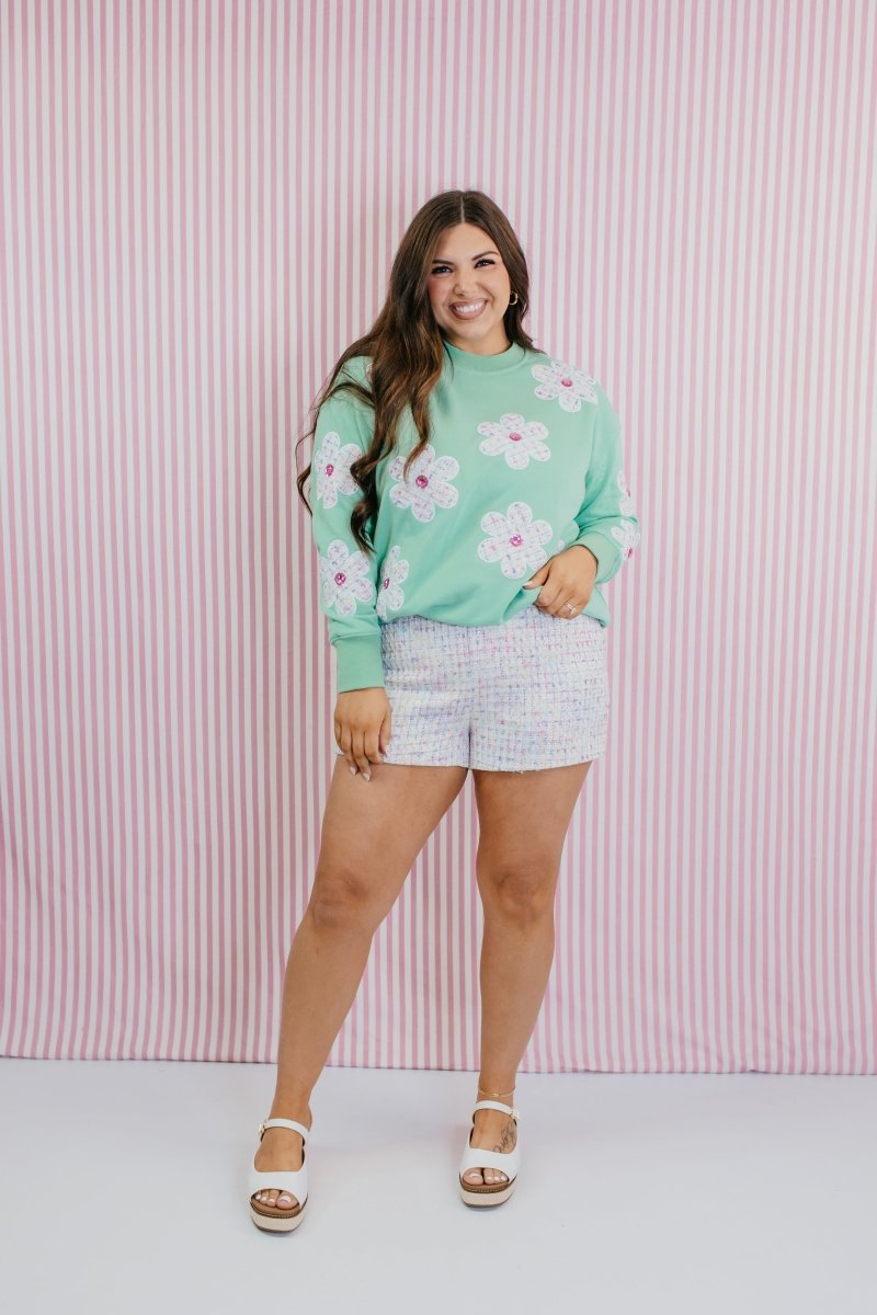 Candy Confetti Tweed Shorts