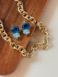 Candy Crush Earrings In Blue