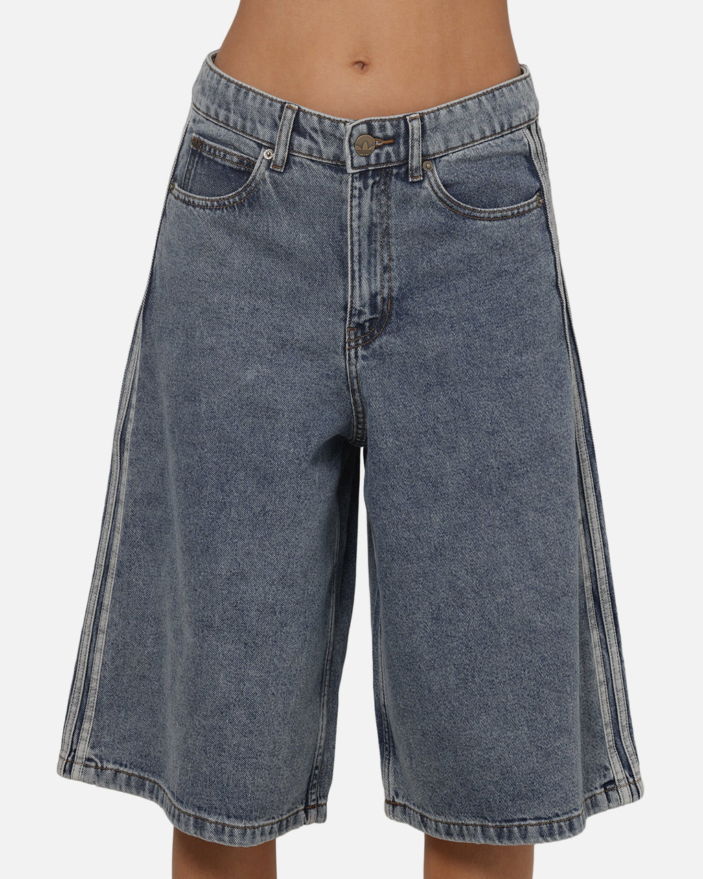 Adidas Women's Jorts Worn Blue