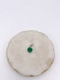 Center Stage Round Charm in Emerald