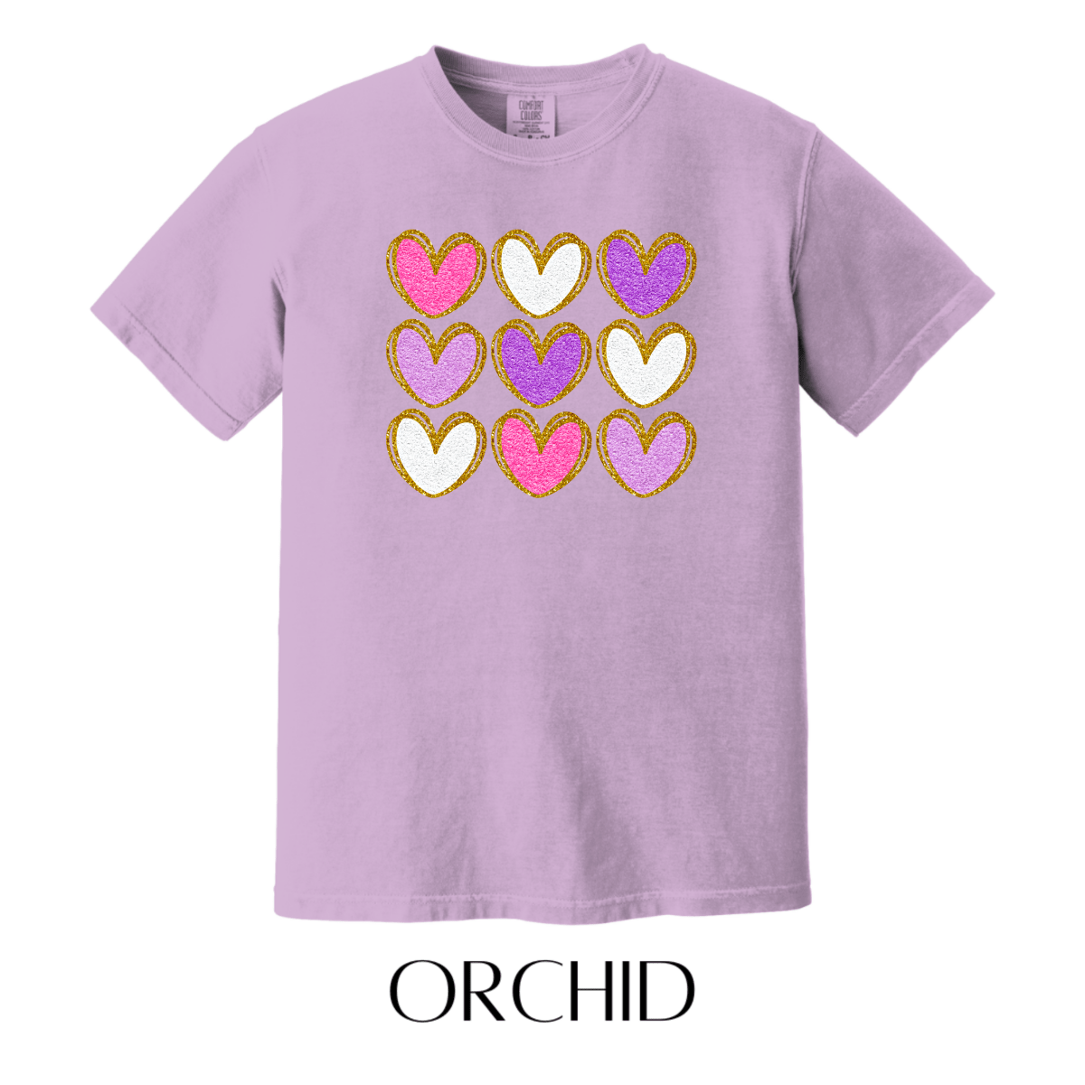 Chenille Hearts Graphic Tee - FINAL SALE