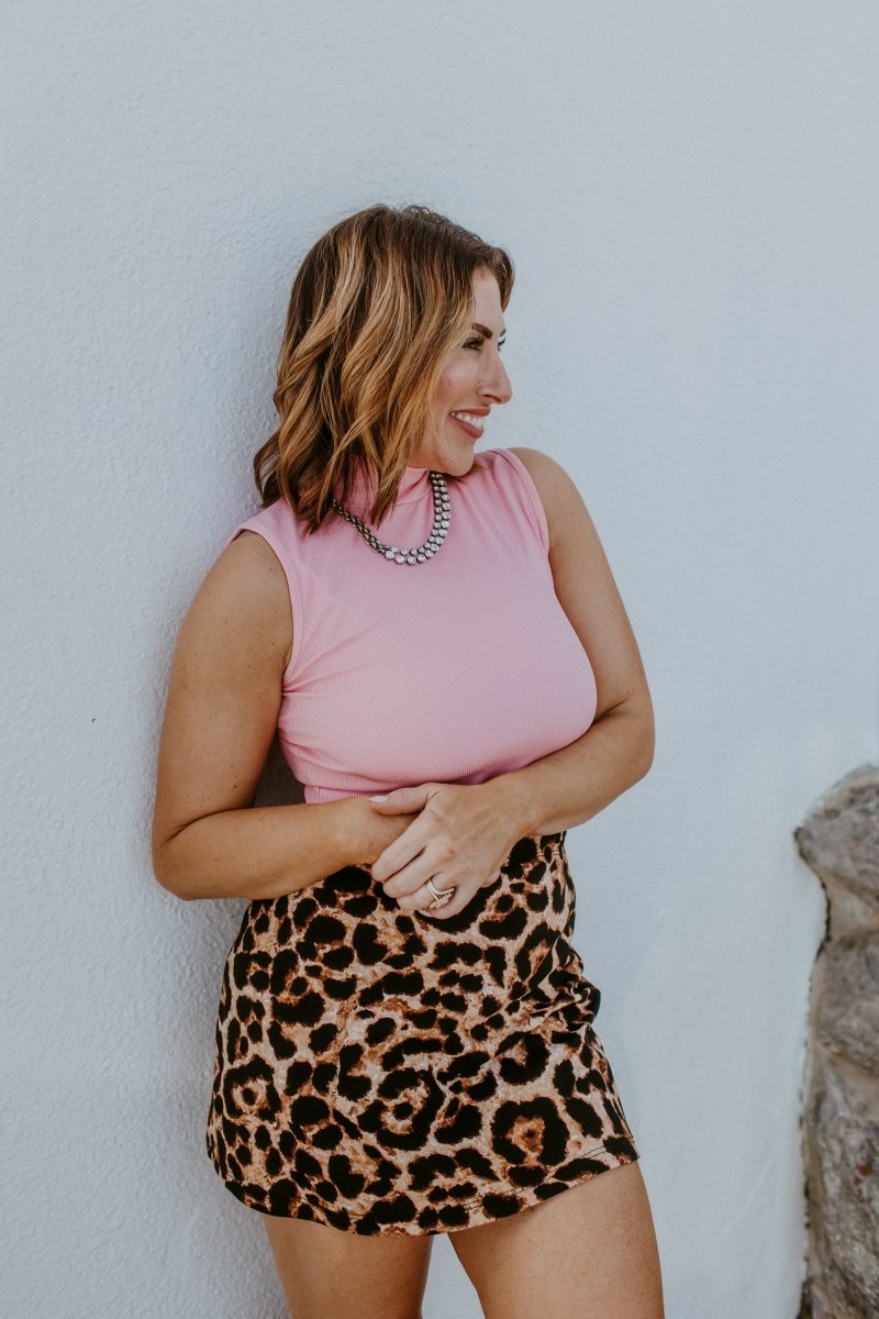 Classic Crush Mini Skirt In Cheetah - Reg & Curvy - FINAL SALE