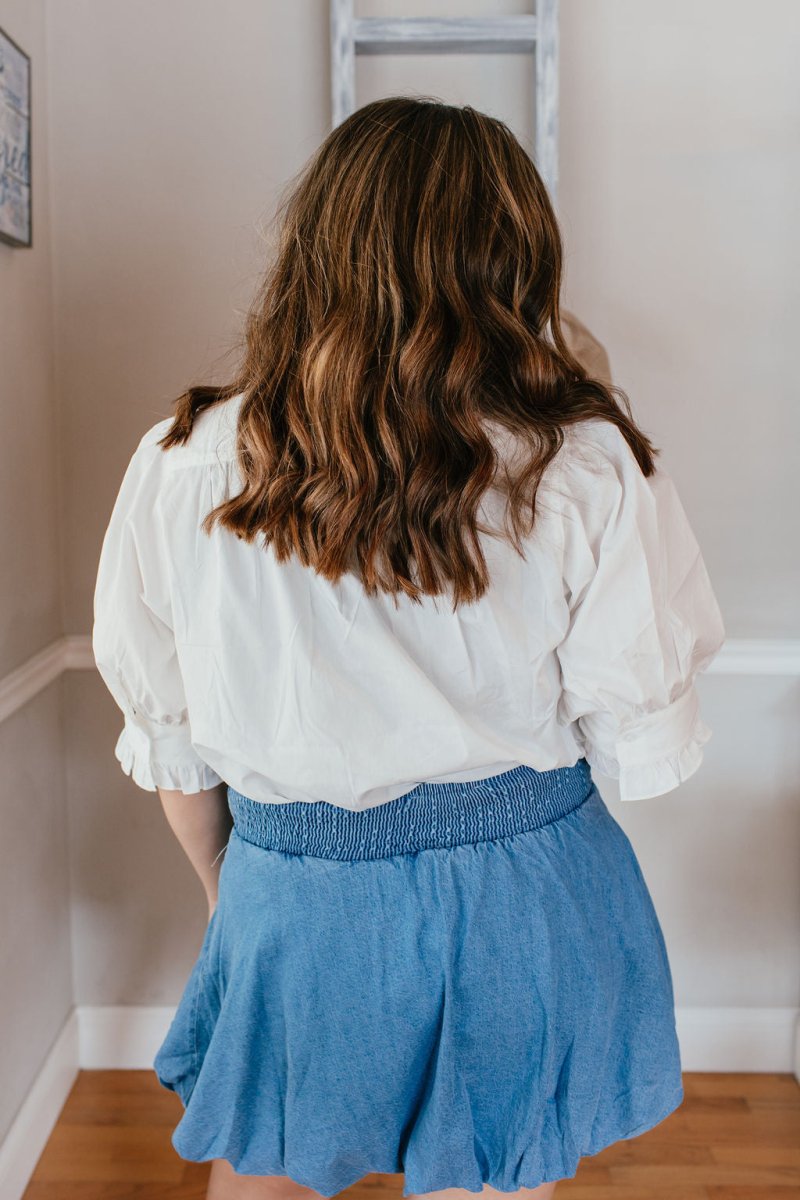 Clean Girl Classic Top In White