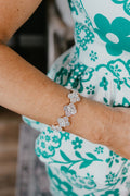 Cloud Nine Bracelet in Gold Plated With Clear Crystals