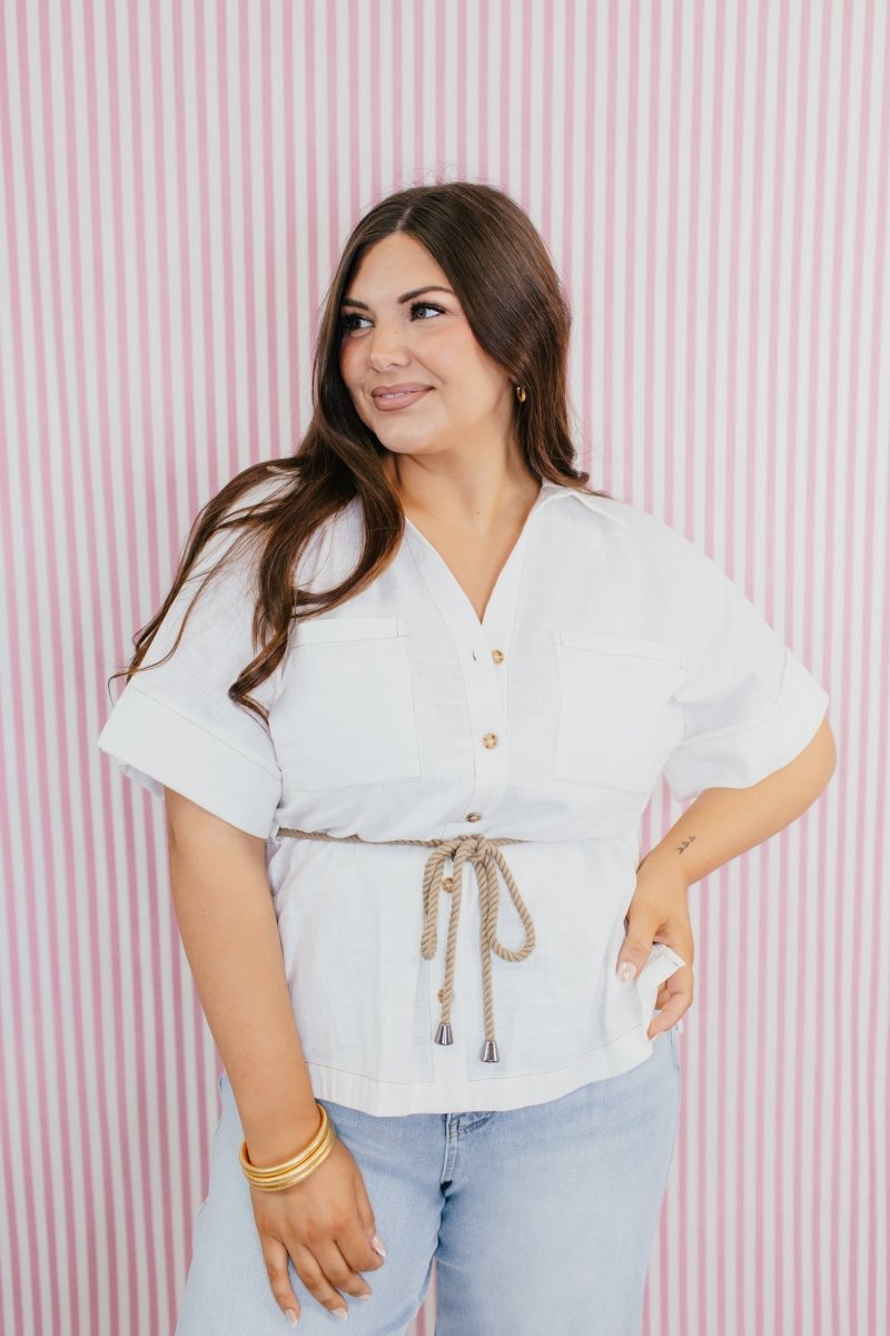 Coastal Ease Linen Top