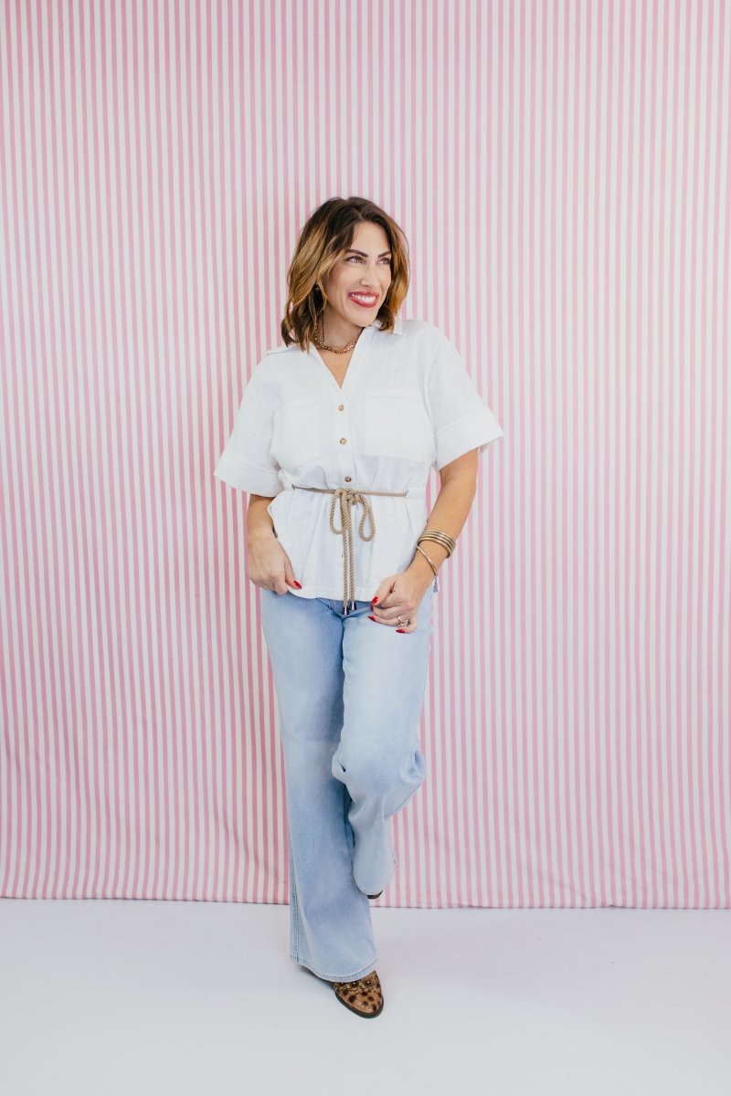 Coastal Ease Linen Top