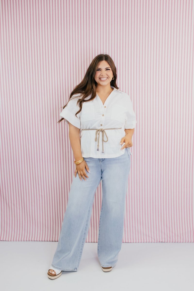 Coastal Ease Linen Top