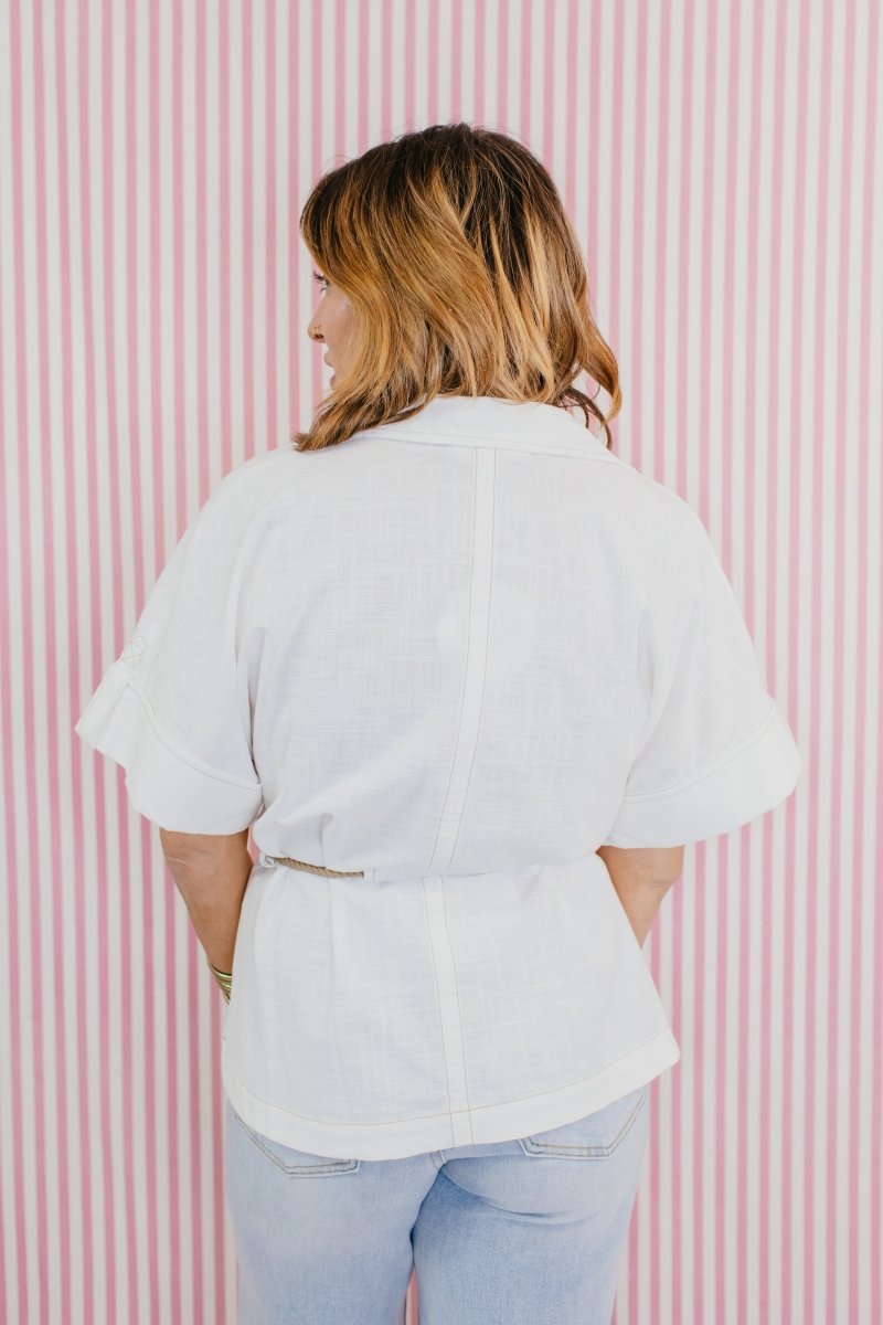 Coastal Ease Linen Top